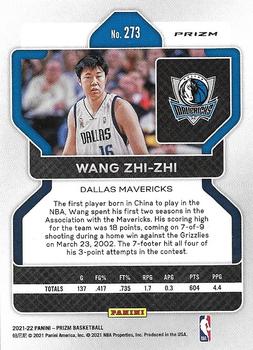 2021-22 Panini Prizm - Silver #273 Wang Zhi-zhi Back