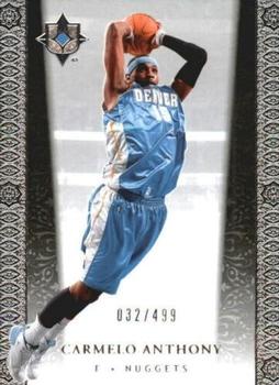 2006-07 Upper Deck Ultimate Collection #29 Carmelo Anthony Front
