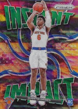 2021-22 Panini Prizm - Instant Impact Prizms Green Wave #21 Quentin Grimes Front