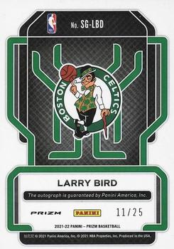 2021-22 Panini Prizm - Signatures Prizms Mojo #SG-LBD Larry Bird Back