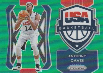 2021-22 Panini Prizm - USA Basketball Prizms Green #3 Anthony Davis Front