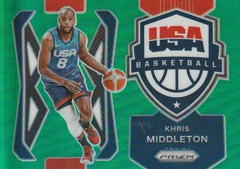 2021-22 Panini Prizm - USA Basketball Prizms Green #5 Khris Middleton Front