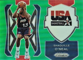 2021-22 Panini Prizm - USA Basketball Prizms Green #10 Shaquille O'Neal Front