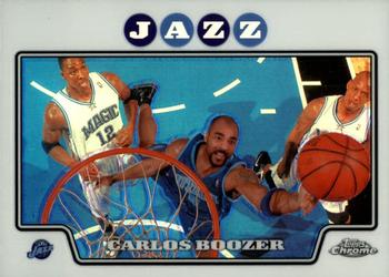 2008-09 Topps Chrome - Refractors #8 Carlos Boozer Front