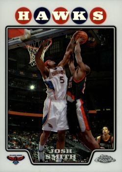 2008-09 Topps Chrome - Refractors #45 Josh Smith Front