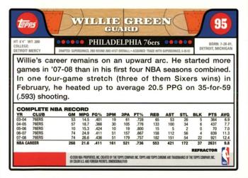 2008-09 Topps Chrome - Refractors #95 Willie Green Back