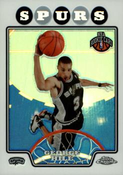 2008-09 Topps Chrome - Refractors #204 George Hill Front