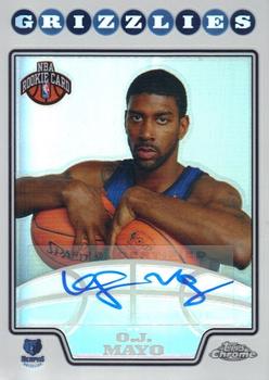 2008-09 Topps Chrome - Refractors #223 O.J. Mayo Front