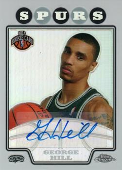 2008-09 Topps Chrome - Refractors #244 George Hill Front