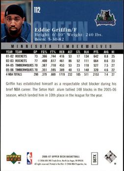 2006-07 Upper Deck #112 Eddie Griffin Back