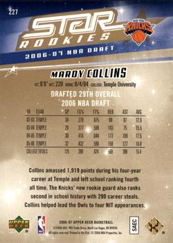 2006-07 Upper Deck #227 Mardy Collins Back