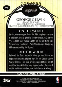 2008-09 Topps Hardwood - Hardwood #95 George Gervin Back
