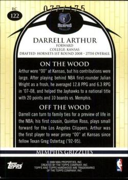 2008-09 Topps Hardwood - Maple #122 Darrell Arthur Back