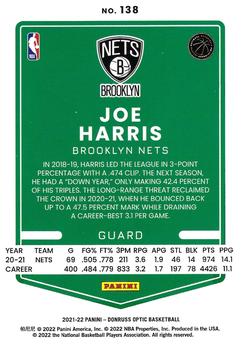 2021-22 Donruss Optic #138 Joe Harris Back