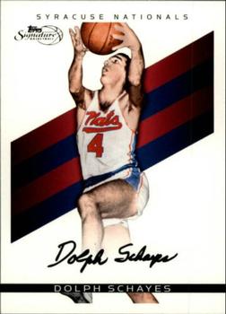 2008-09 Topps Signature - Facsimile Black #TS-DS Dolph Schayes Front