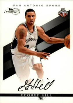 2008-09 Topps Signature - Facsimile Black #TS-GH George Hill Front