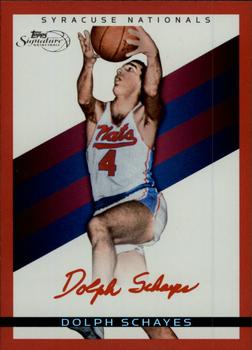 2008-09 Topps Signature - Facsimile Red #TS-DS Dolph Schayes Front