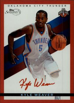 2008-09 Topps Signature - Facsimile Red #TS-KW Kyle Weaver Front