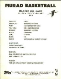 2008-09 Topps T-51 Murad - Mini #100 Marcus Williams Back
