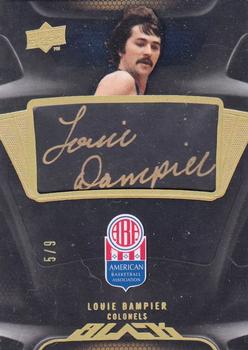 2008-09 UD Black - ABA Autographs Gold #ABA-LD Louie Dampier Front