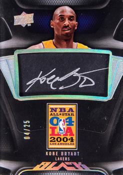 2008-09 UD Black - All-Star Autographs #AS-KB Kobe Bryant Front