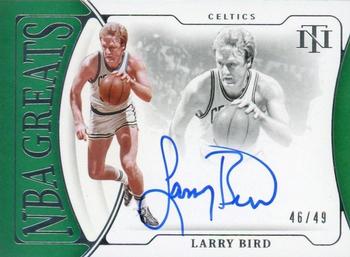 2021-22 Panini National Treasures - NBA Greats Signatures #NGS-LBI Larry Bird Front