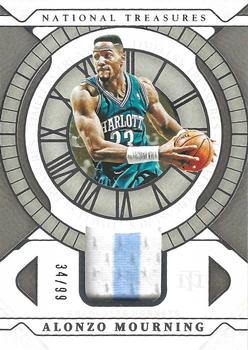 2021-22 Panini National Treasures - Timeless Treasures Materials #TTM-AMG Alonzo Mourning Front