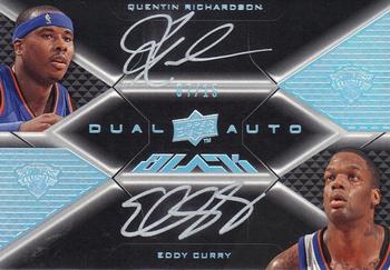 2008-09 UD Black - Dual Autographs #DA-RC Quentin Richardson / Eddy Curry Front