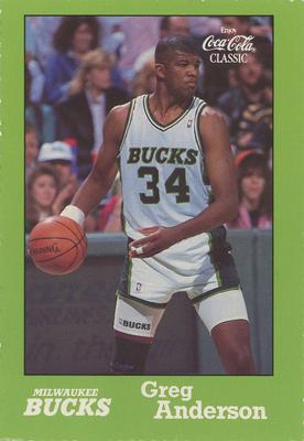 1989-90 Coca-Cola Milwaukee Bucks #NNO Greg Anderson Front