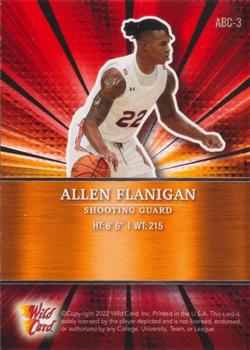 2021-22 Wild Card Alumination - Red Chase #ABC-3 Allen Flanigan Back