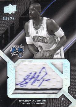 2008-09 UD Black - Legend Signed Jersey Pieces #SPL-SA Stacey Augmon Front