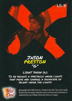 2021-22 Wild Card Alumination - Light Show Red #LS-9 Jason Preston Back