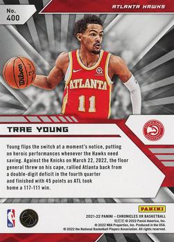 2021-22 Panini Chronicles #400 Trae Young Back