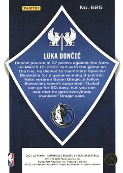 2021-22 Panini Chronicles #625 Luka Doncic Back