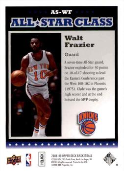 2008-09 Upper Deck - All Star Class #AS-WF Walt Frazier Back
