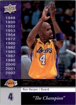 2008-09 Upper Deck - Dynasty Los Angeles Lakers #LAL-26 Ron Harper Front