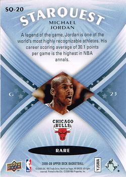 2008-09 Upper Deck - StarQuest Rare #SQ-20 Michael Jordan Back