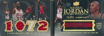 2008-09 Upper Deck Exquisite Collection - Hinged Cards #MJ15 Michael Jordan 1072 Front