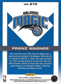 2021-22 Panini Recon - Holo #210 Franz Wagner Back