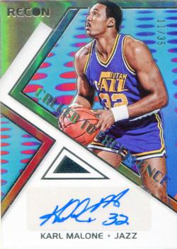 2021-22 Panini Recon - Called to Excellence Signatures #CES-KML Karl Malone Front