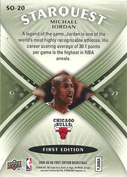 2008-09 Upper Deck First Edition - StarQuest Green #SQ-20 Michael Jordan Back