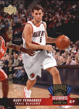 2008-09 Upper Deck Lineage - Rookie Standouts #RS-44 Rudy Fernandez Front