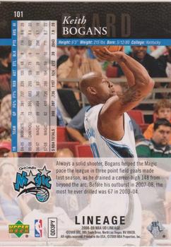 2008-09 Upper Deck Lineage - Special Edition #101 Keith Bogans Back
