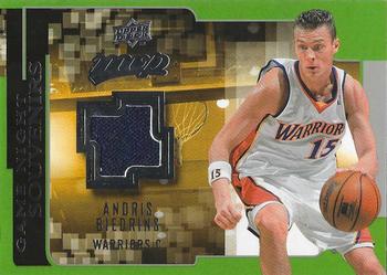 2008-09 Upper Deck MVP - Game Night Souvenirs #GN-AB Andris Biedrins Front
