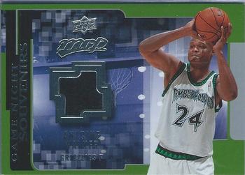 2008-09 Upper Deck MVP - Game Night Souvenirs #GN-AW Antoine Walker Front