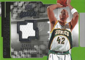 2008-09 Upper Deck MVP - Game Night Souvenirs #GN-MA Donyell Marshall Front