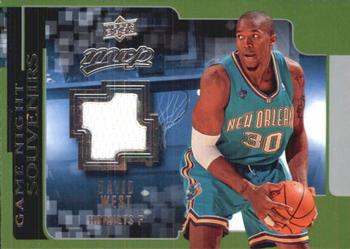 2008-09 Upper Deck MVP - Game Night Souvenirs #GN-WE David West Front
