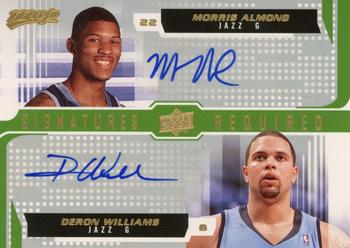 2008-09 Upper Deck MVP - Signatures Required #SR-WA Morris Almond / Deron Williams Front