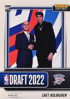 2022-23 Panini Instant NBA Draft Night #DN2 Chet Holmgren Front