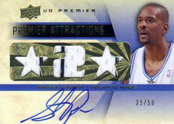 2008-09 Upper Deck Premier - Attractions Autographs Jerseys #AT-SA Stacey Augmon Front